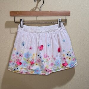 Disney Girls Size 6 Floral Butterfly Tulle Skirt